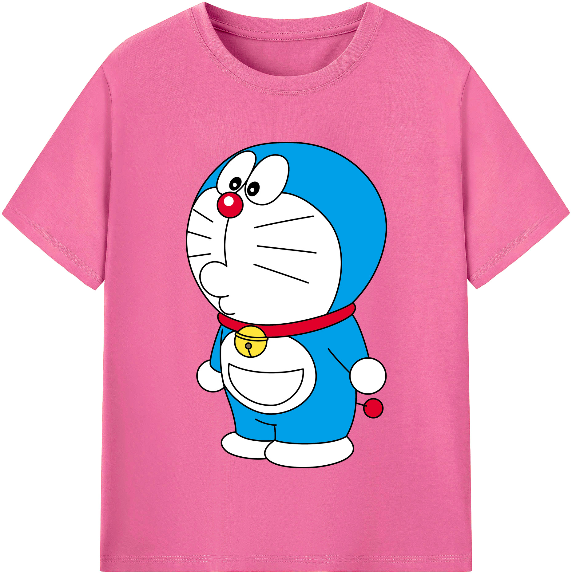 （画像用） ドラえもん Doraemon レディースカジュアルプリントTシャツ（綿100％）